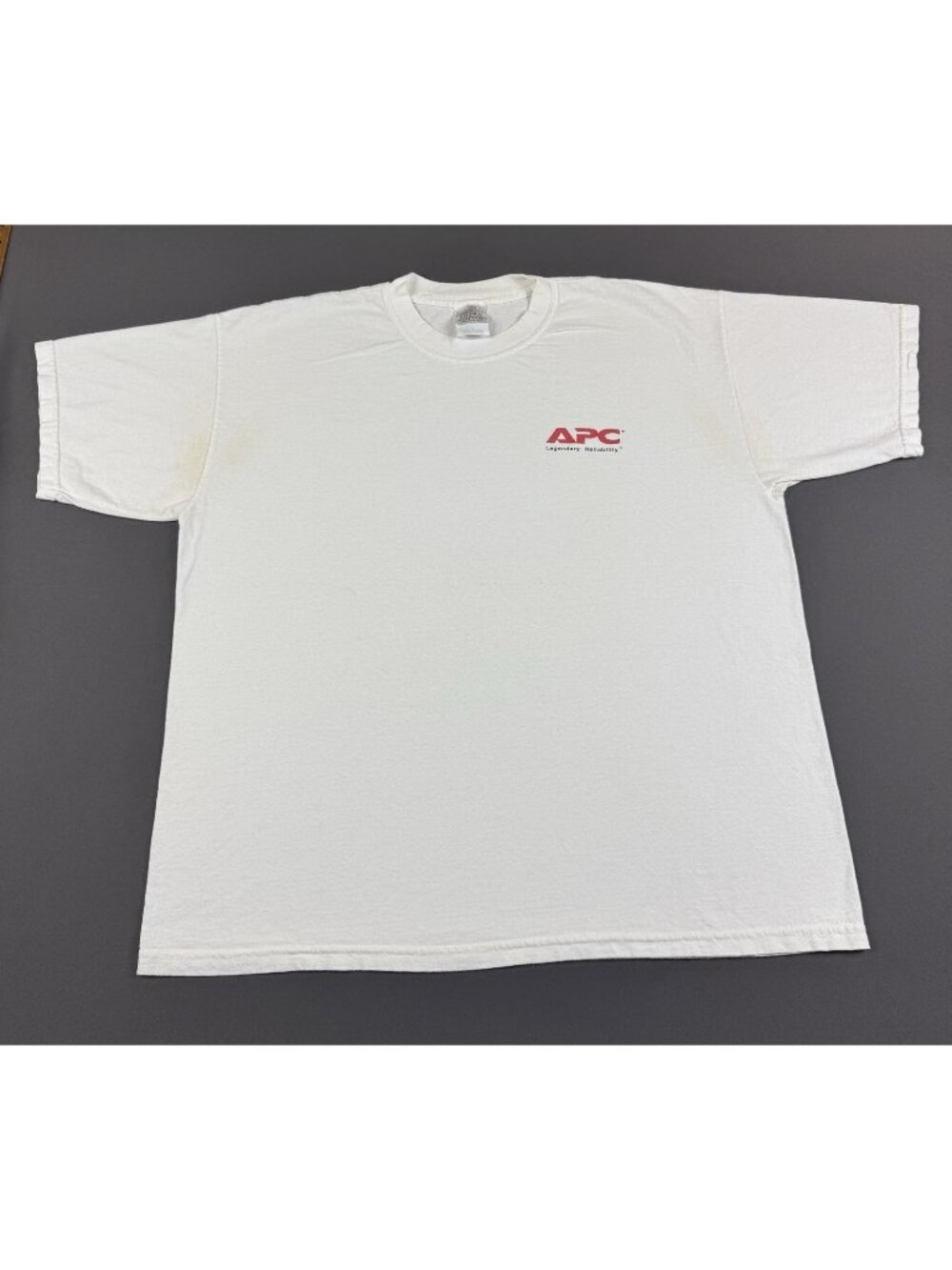 Rare Vintage Y2K APC Computer Power Source Promo Technology White XL Gildan Tee